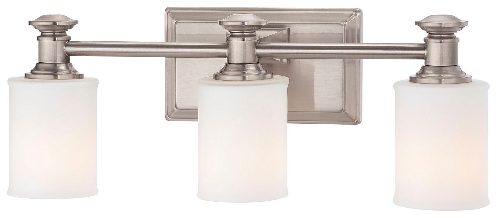 Image 3 Minka-Lavery Harbour Point 3-Light Brushed Nickel Bath more views