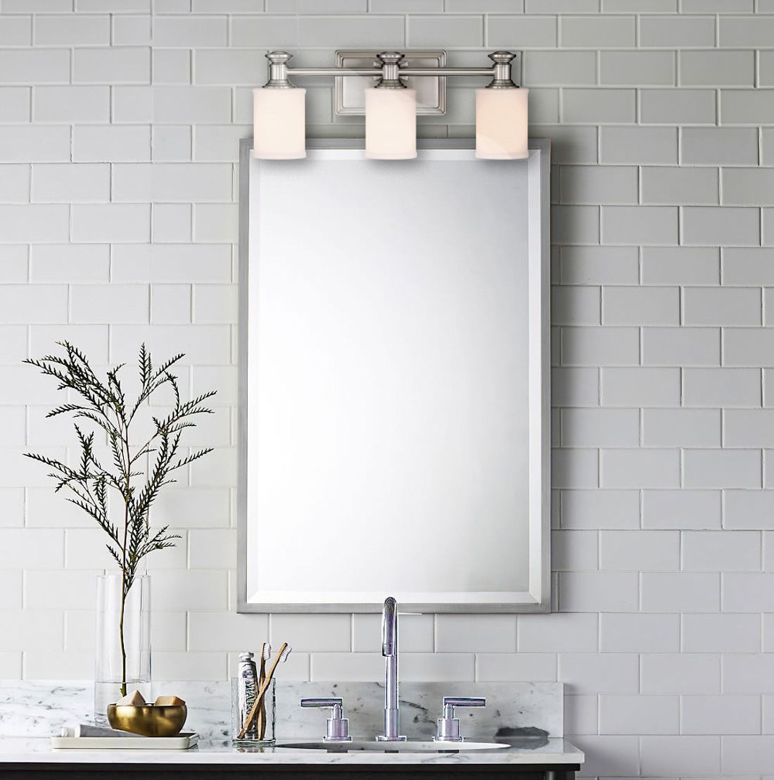 Image 5 Minka-Lavery Harbour Point 3-Light Brushed Nickel Bath more views