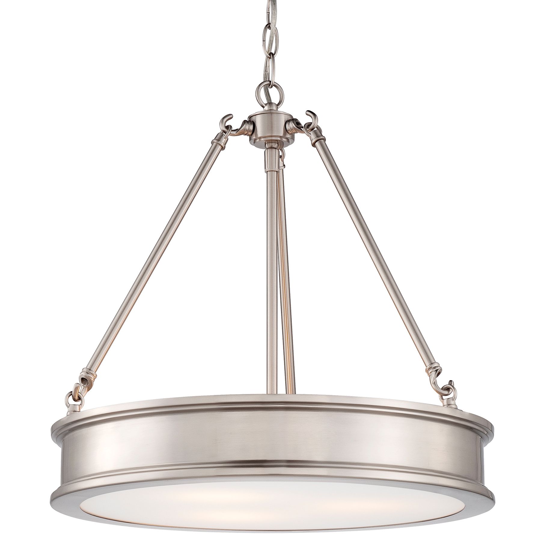 Image 4 Minka-Lavery Harbour Point 3-Light Brushed Nickel Pendant more views