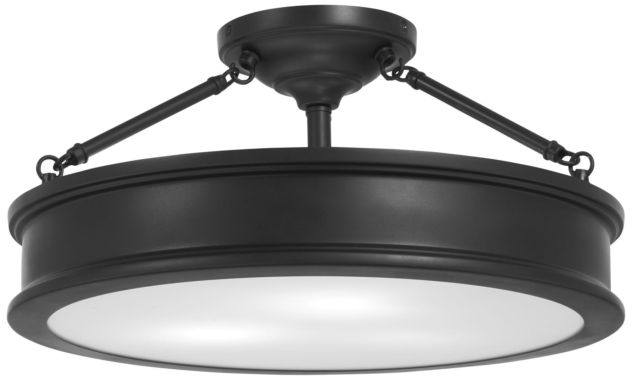 Minka-Lavery Harbour Point 3-Light Coal Semi-Flush