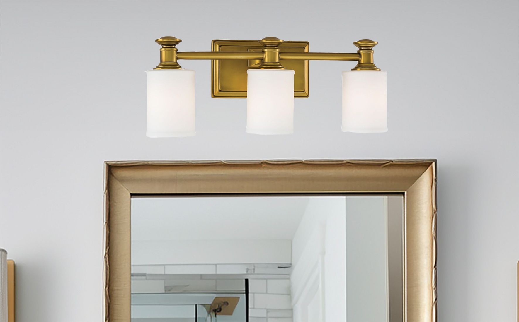 Image 3 Minka-Lavery Harbour Point 3-Light Liberty Gold Bath more views