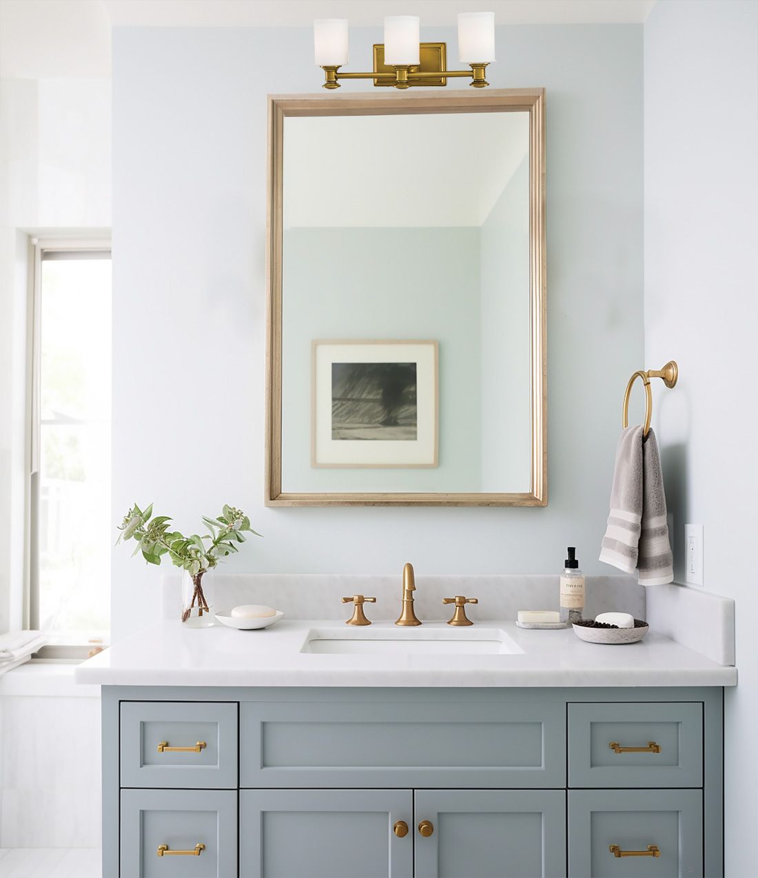 Image 5 Minka-Lavery Harbour Point 3-Light Liberty Gold Bath more views