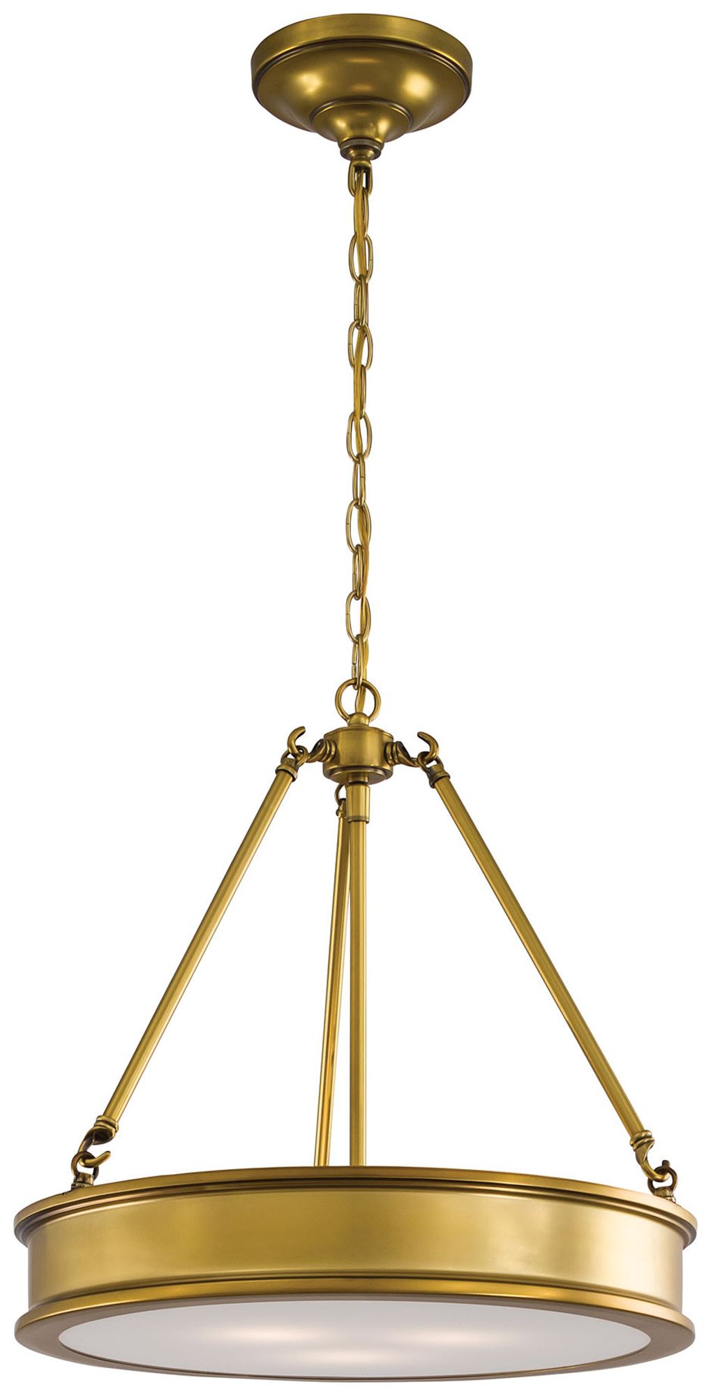 Minka-Lavery Harbour Point 3-Light Liberty Gold Pendant in scene