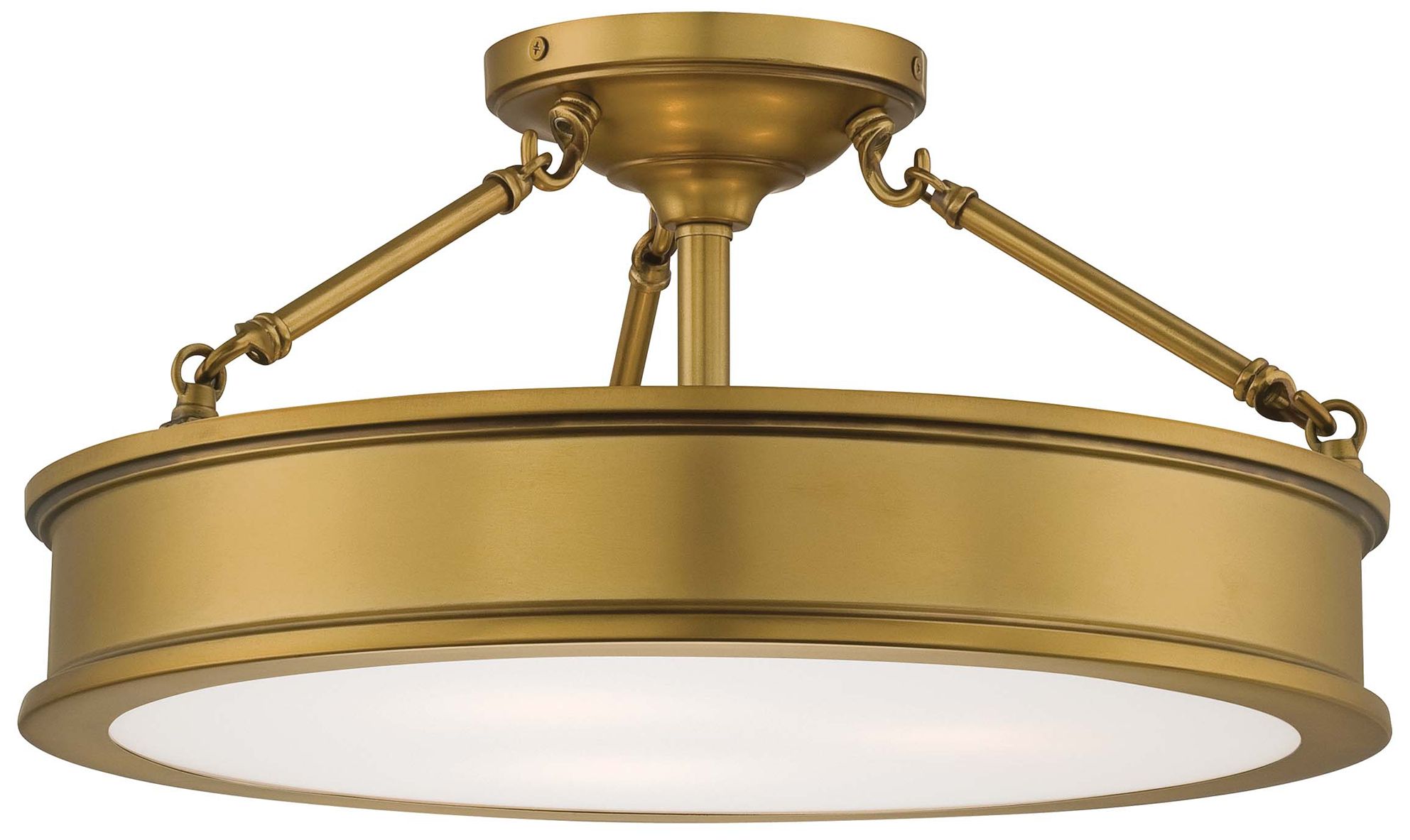 Minka-Lavery Harbour Point 3-Light Liberty Gold Semi Flush