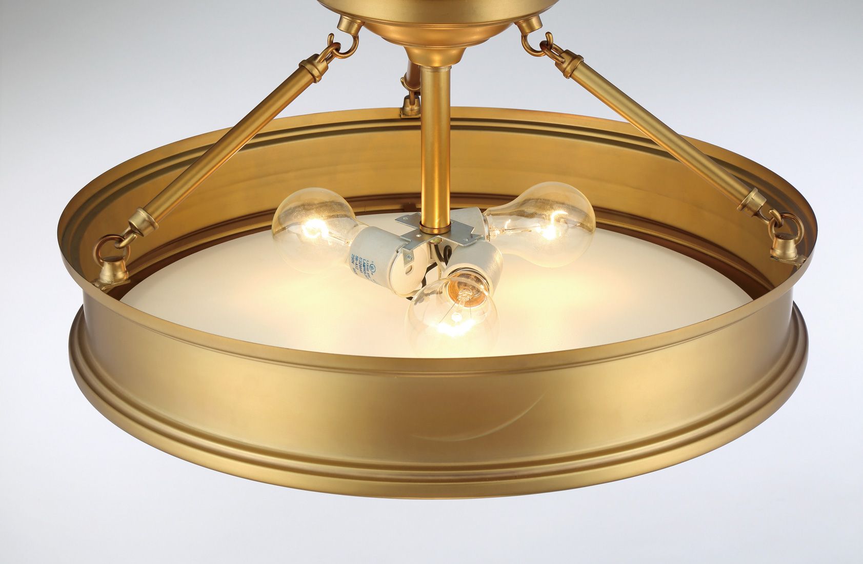 Image 5 Minka-Lavery Harbour Point 3-Light Liberty Gold Semi Flush more views