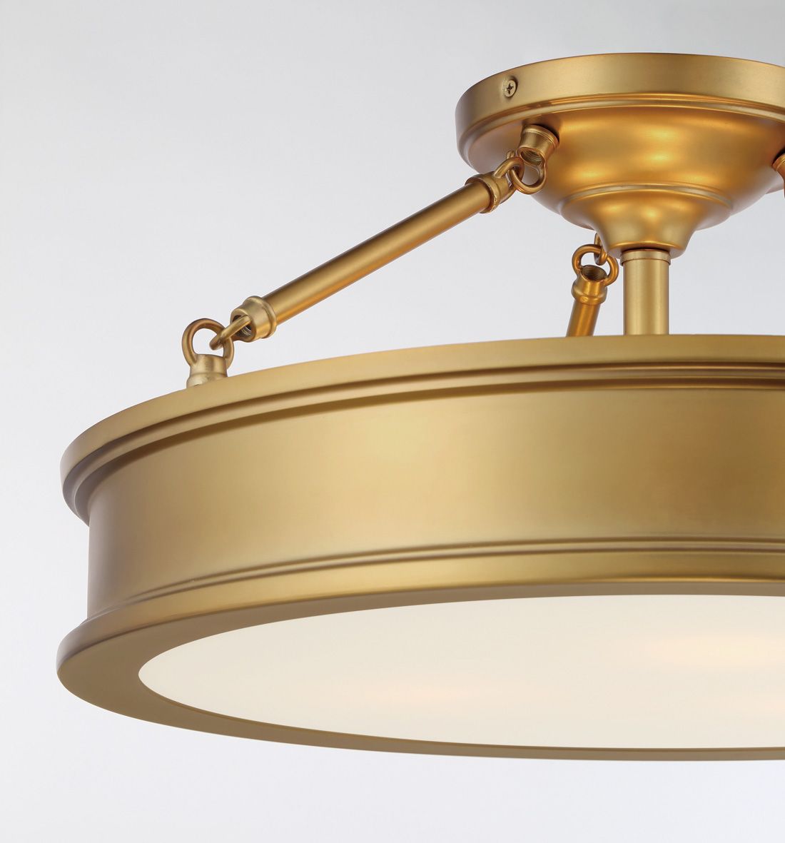 Image 7 Minka-Lavery Harbour Point 3-Light Liberty Gold Semi Flush more views