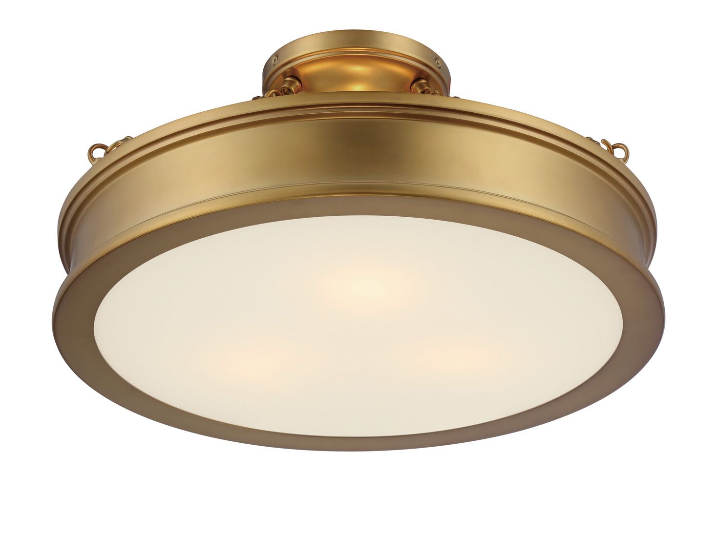 Minka-Lavery Harbour Point 3-Light Liberty Gold Semi Flush
