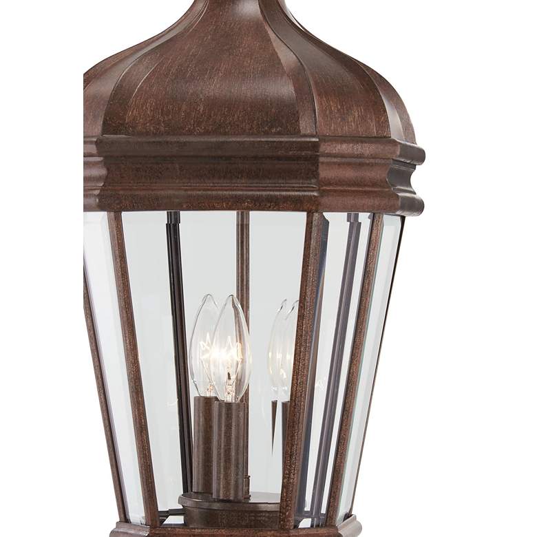Image 4 Minka Lavery Harrison 25" High Vintage Rust Post Mount Outdoor Light more views