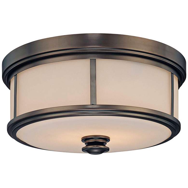 Image 2 Minka Lavery Harvard Court 13 1/2" Wide Bronze Ceiling Light