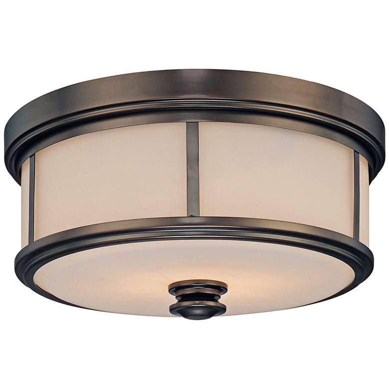 Image 2 Minka Lavery Harvard Court 13 1/2 inch Wide Bronze Ceiling Light