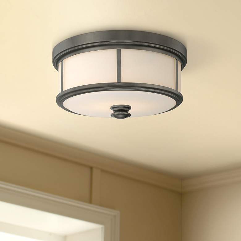 Image 1 Minka Lavery Harvard Court 13 1/2" Wide Bronze Ceiling Light