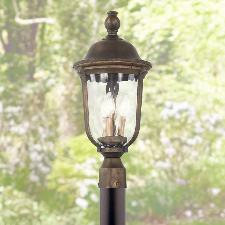 Image 1 Minka Lavery Havenwood 21 1/4" Tavira Bronze Outdoor Post Light