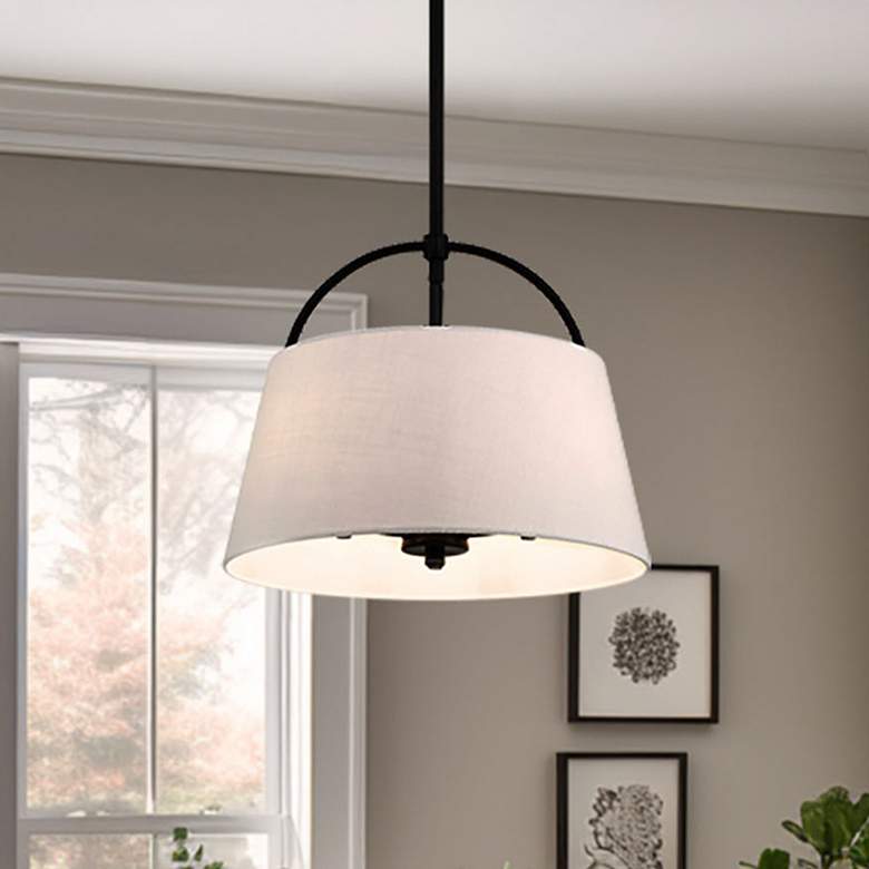 Image 1 Minka Lavery Headington 3-Light Black 18-inch Pendant