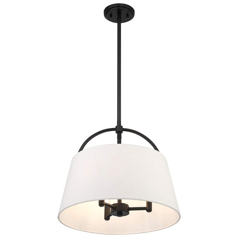 Image 3 Minka Lavery Headington 3-Light Black 18-inch Pendant more views