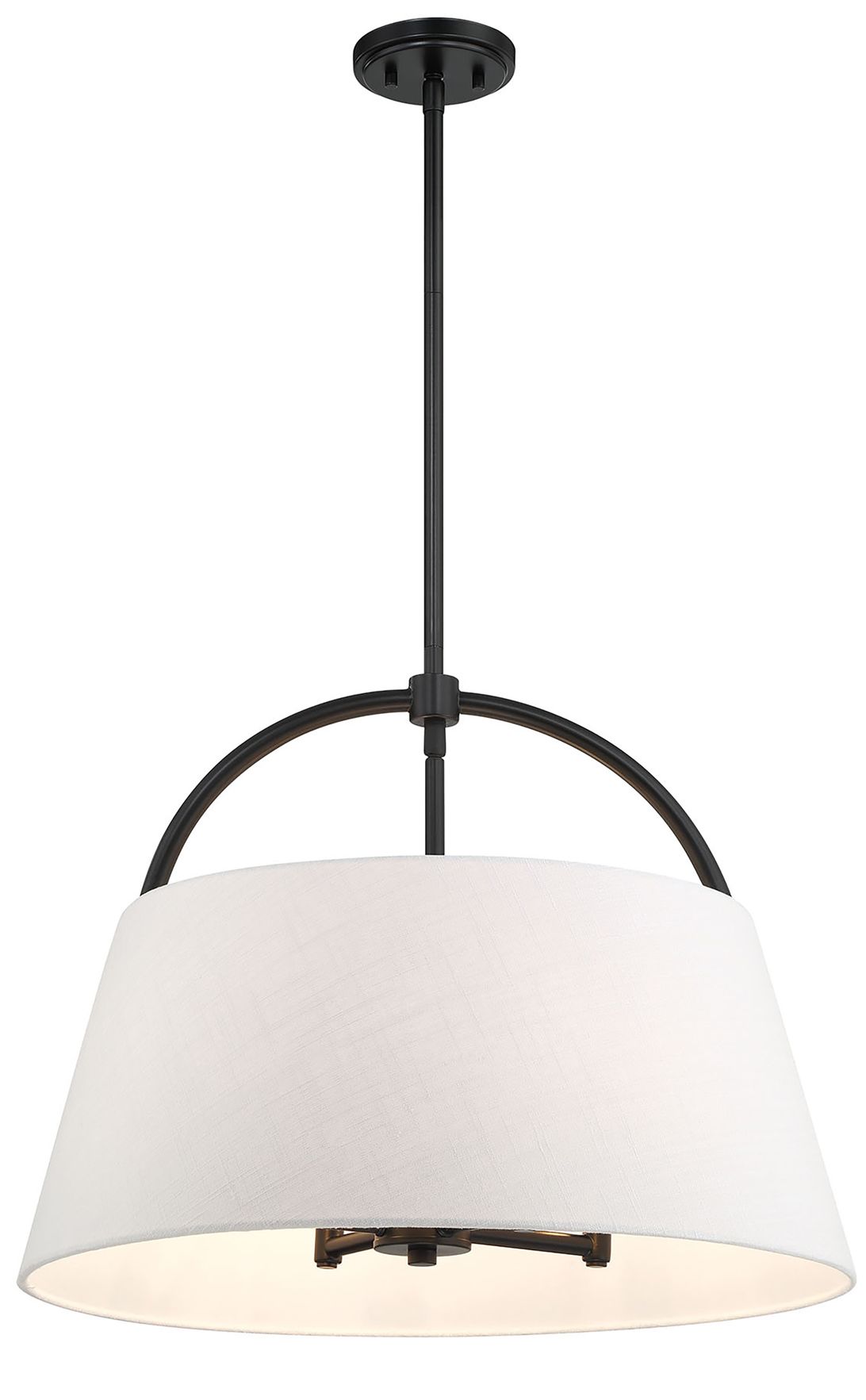Minka Lavery Headington 4-Light Black 24-inch Pendant