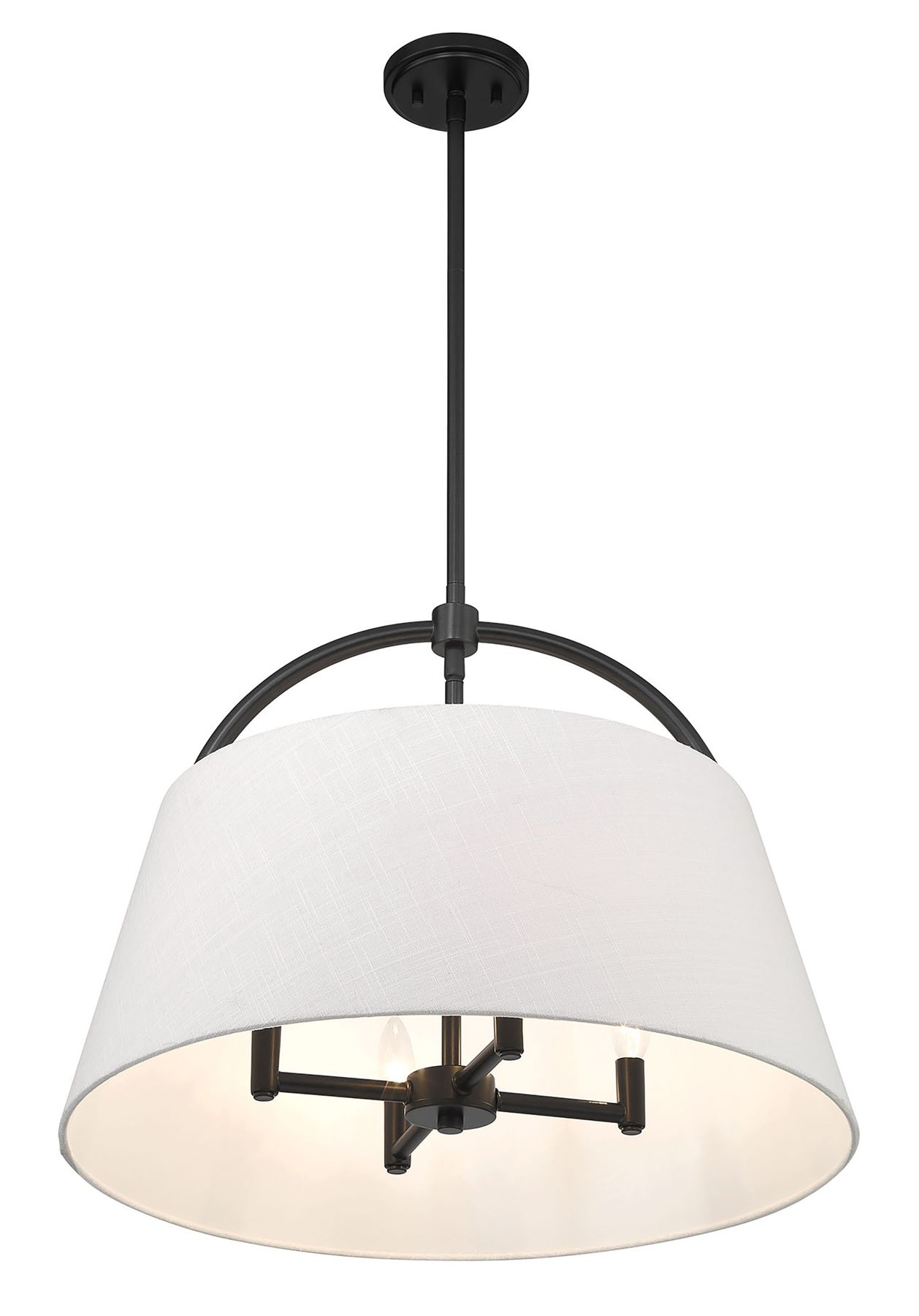 Image 3 Minka Lavery Headington 4-Light Black 24-inch Pendant more views