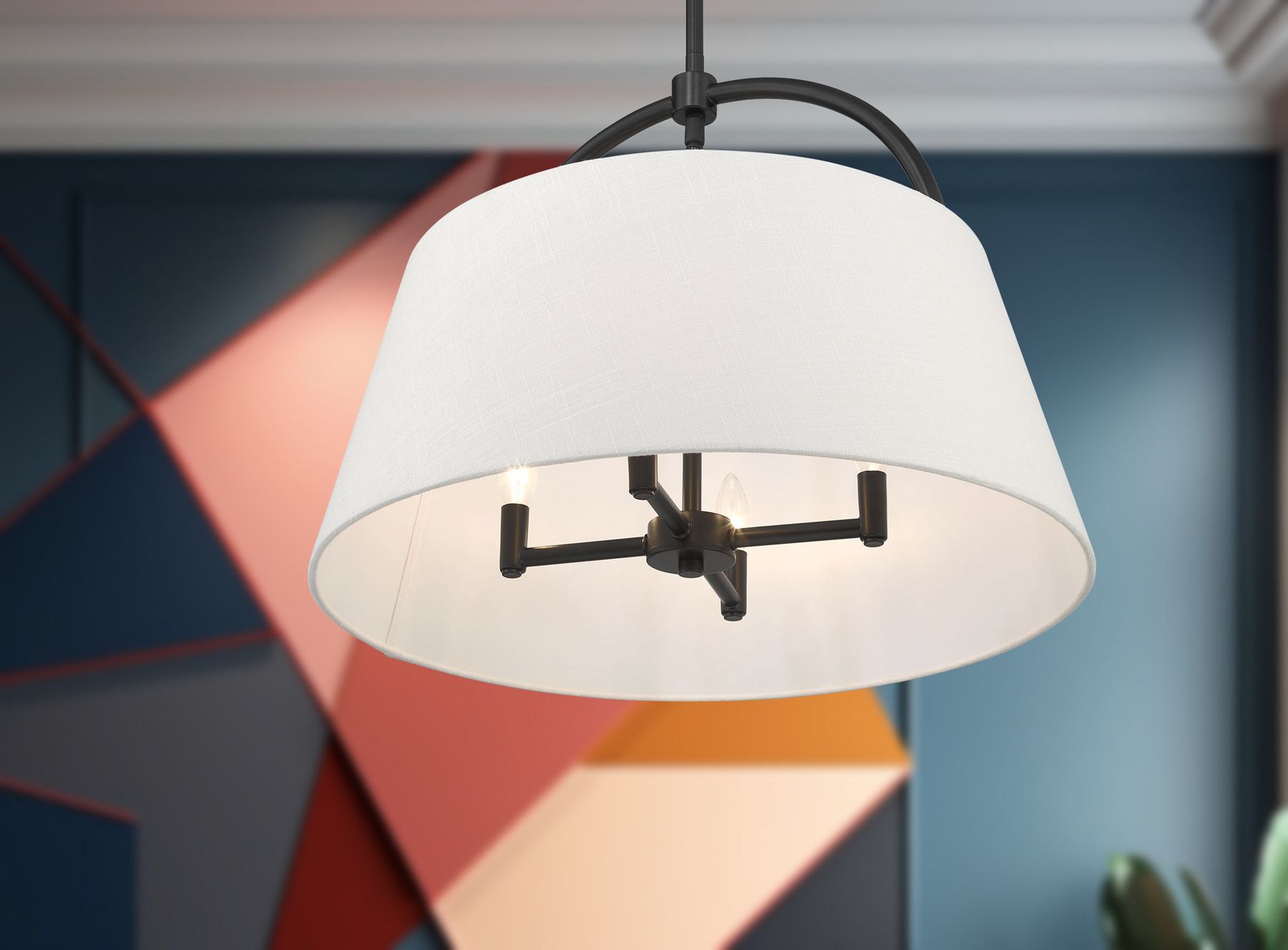 Image 6 Minka Lavery Headington 4-Light Black 24-inch Pendant more views