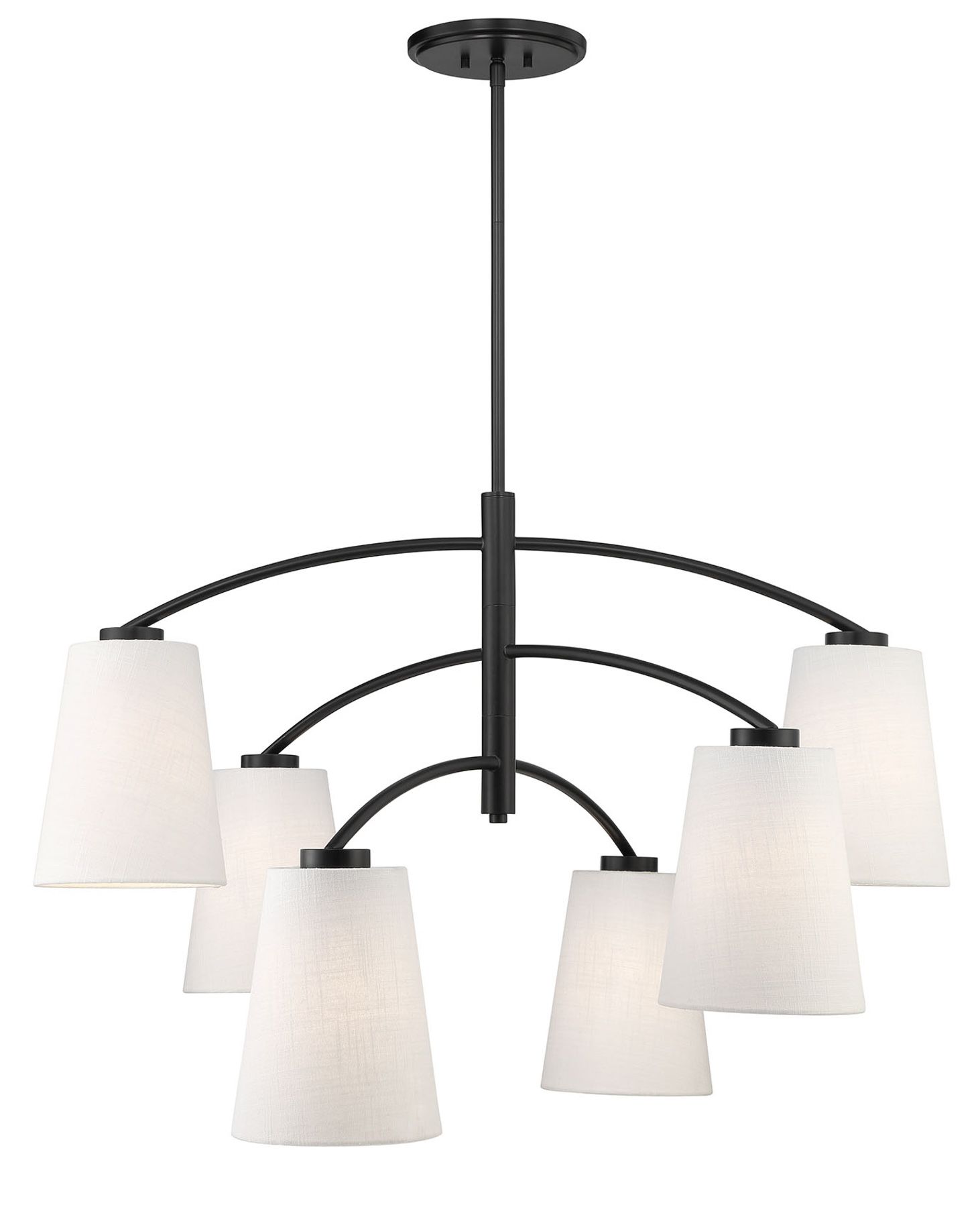 Image 3 Minka Lavery Headington 6-Light Black 40-inch Chandelier more views