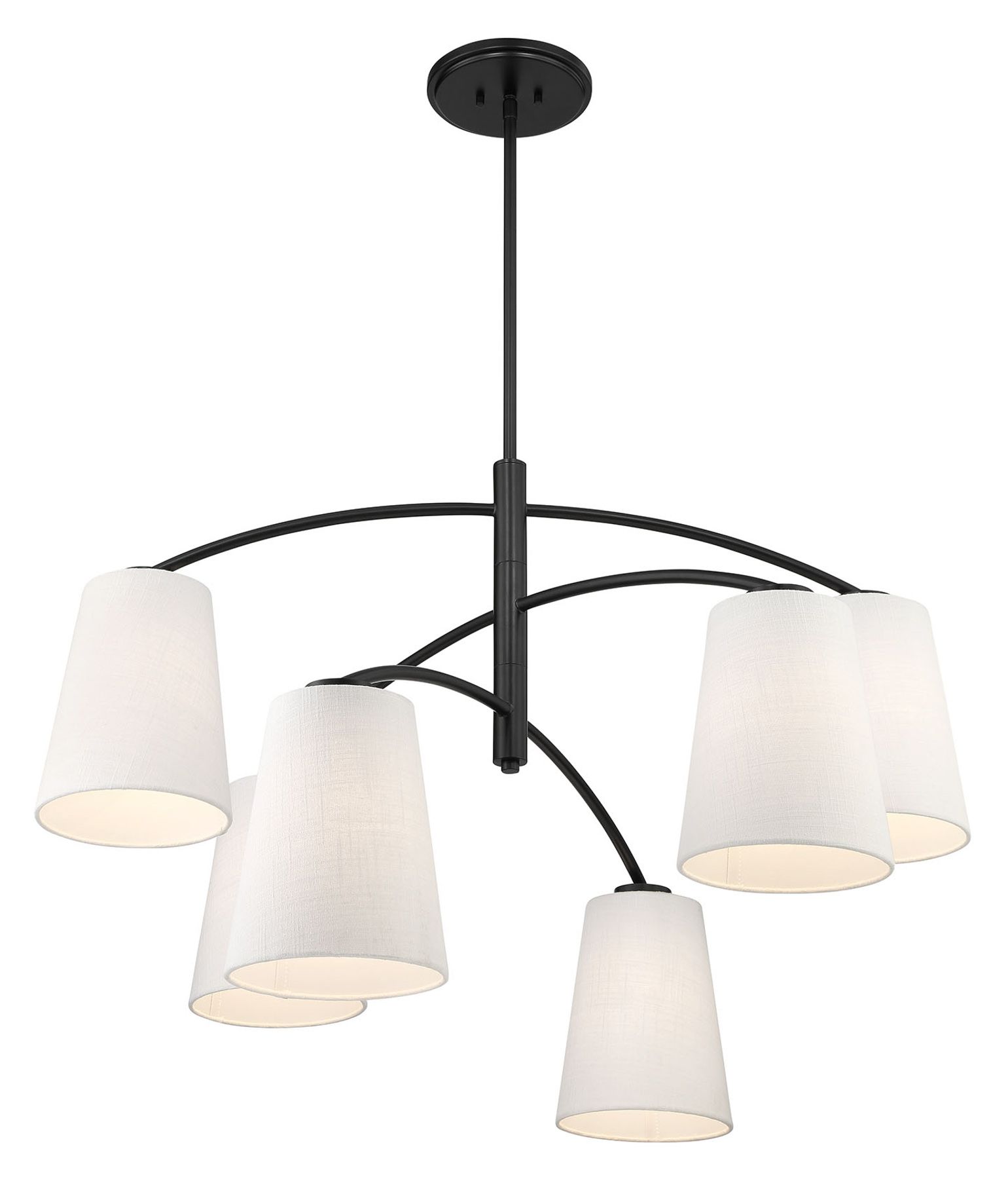 Image 4 Minka Lavery Headington 6-Light Black 40-inch Chandelier more views