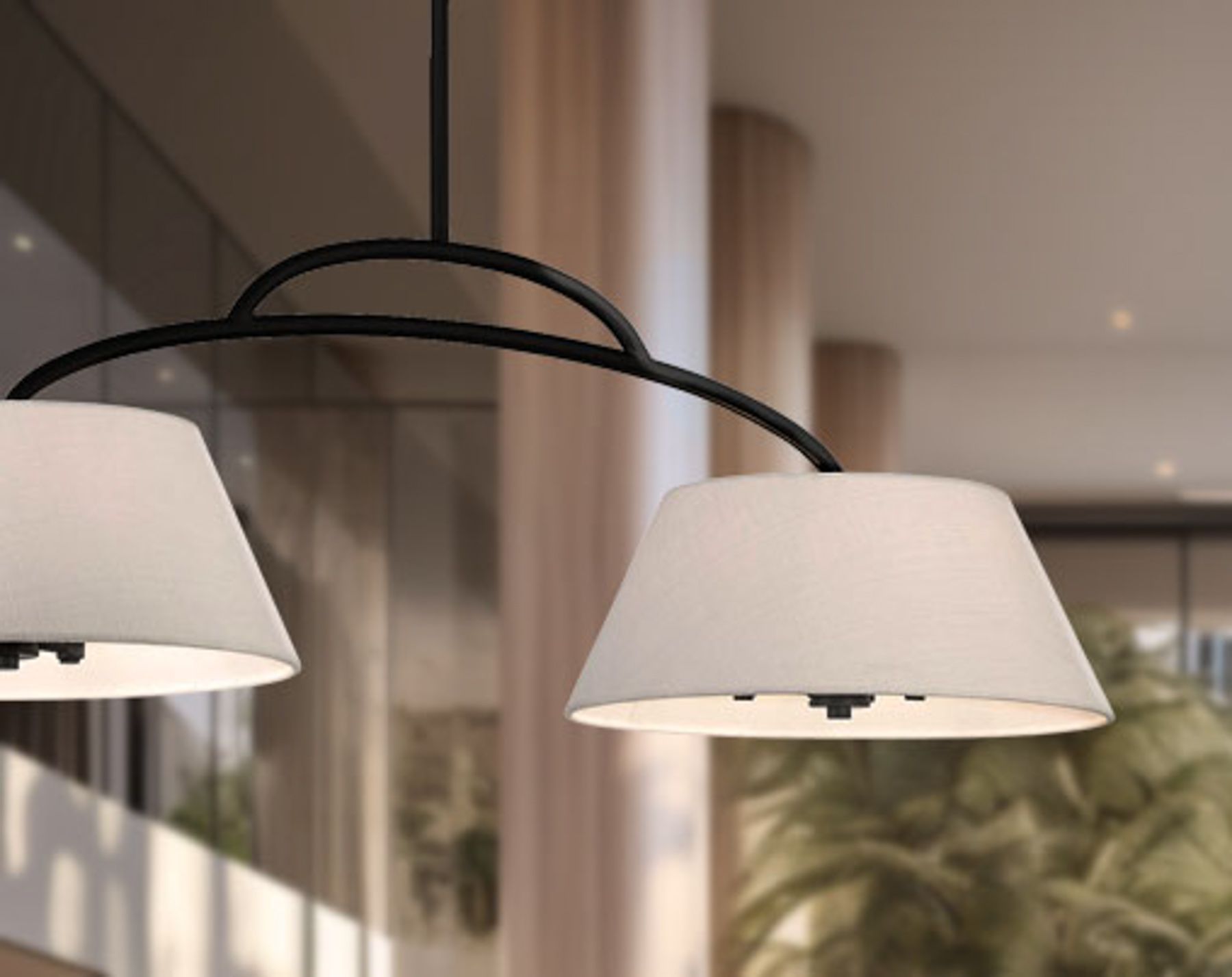 Image 7 Minka Lavery Headington 6-Light Black 48-in Island Chandelier more views