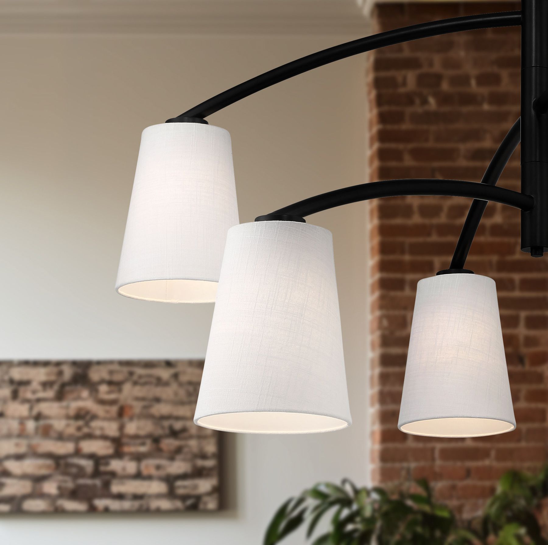 Image 4 Minka Lavery Headington 6-Light Black 53.75-inch Chandelier more views