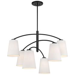 Minka Lavery Headington 6-Light Black Chandelier
