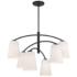 Minka Lavery Headington 6-Light Black Chandelier