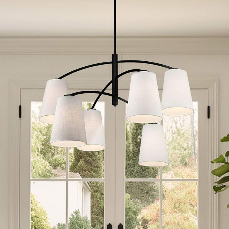 Image 1 Minka Lavery Headington 6-Light Black Chandelier