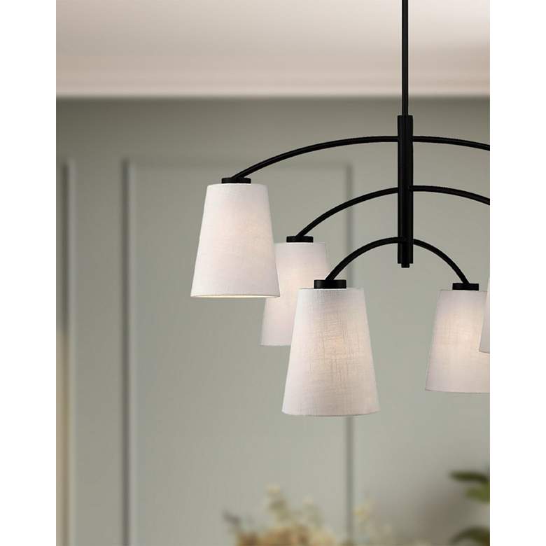 Image 7 Minka Lavery Headington 6-Light Black Chandelier more views