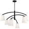 Minka Lavery Headington 6-Light Black Chandelier