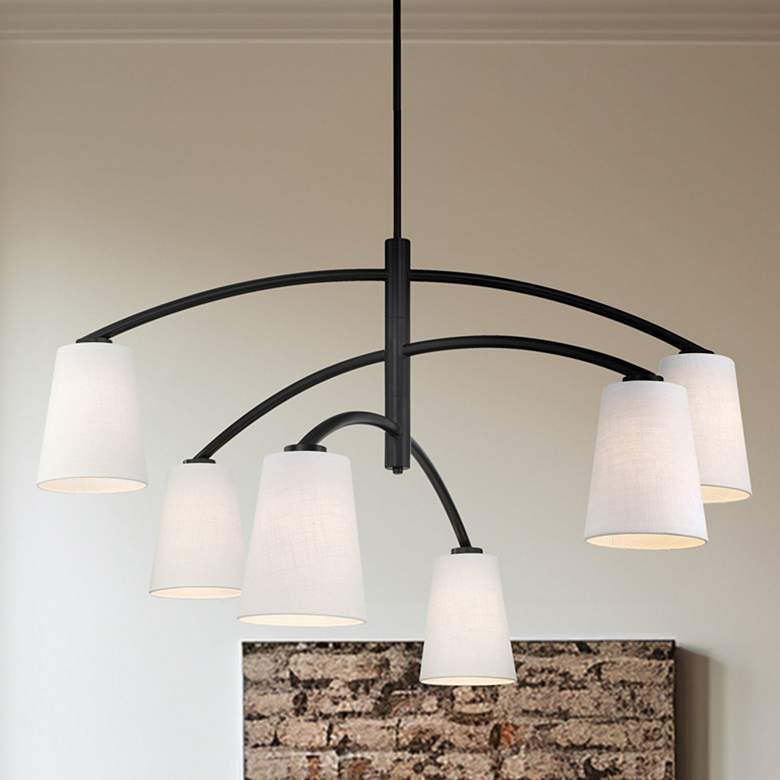 Image 1 Minka Lavery Headington 6-Light Black Chandelier