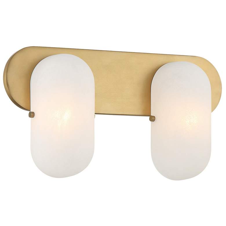 Image 2 Minka Lavery Heathcote 2-Light 16-in Legacy Brass Indoor Vanity Light more views