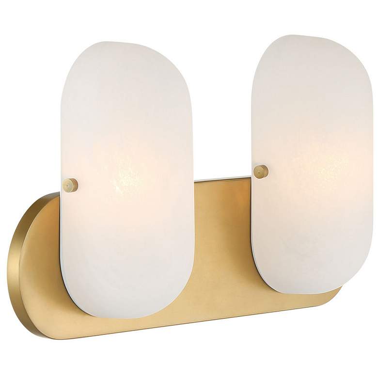 Image 3 Minka Lavery Heathcote 2-Light 16-in Legacy Brass Indoor Vanity Light more views