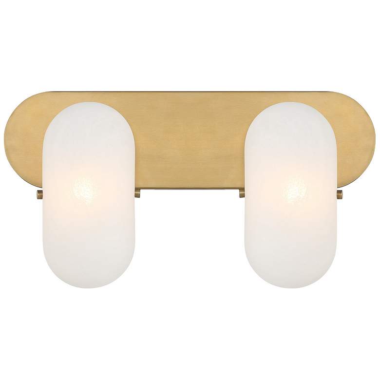 Image 5 Minka Lavery Heathcote 2-Light 16-in Legacy Brass Indoor Vanity Light more views