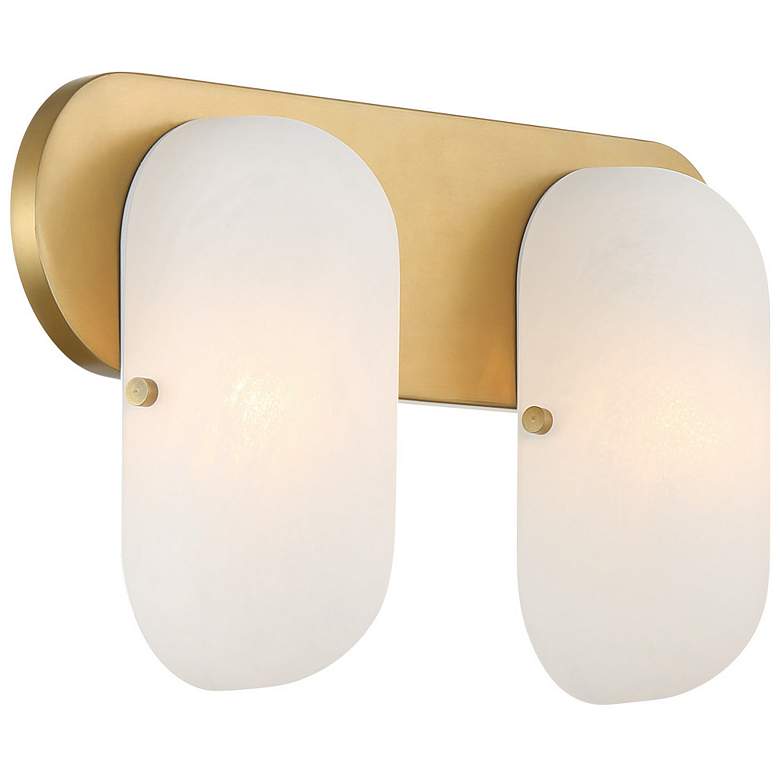 Image 7 Minka Lavery Heathcote 2-Light 16-in Legacy Brass Indoor Vanity Light more views
