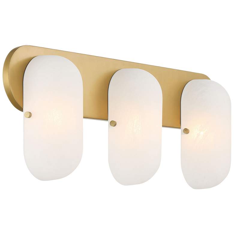 Image 1 Minka Lavery Heathcote 3-Light 24-in Legacy Brass Indoor Vanity Light