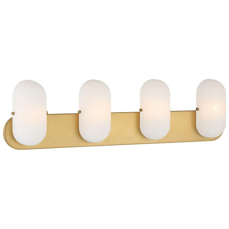 Image 3 Minka Lavery Heathcote 4-Light 32-in Legacy Brass Indoor Vanity Light more views