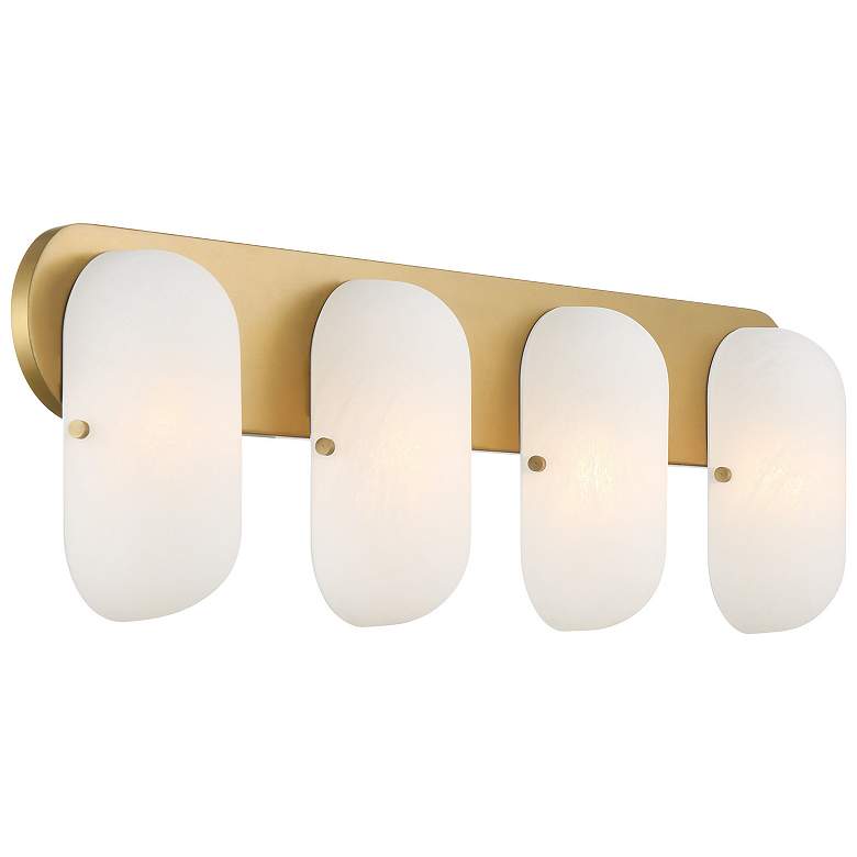 Image 6 Minka Lavery Heathcote 4-Light 32-in Legacy Brass Indoor Vanity Light more views
