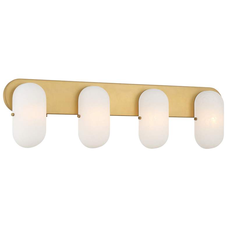 Image 7 Minka Lavery Heathcote 4-Light 32-in Legacy Brass Indoor Vanity Light more views