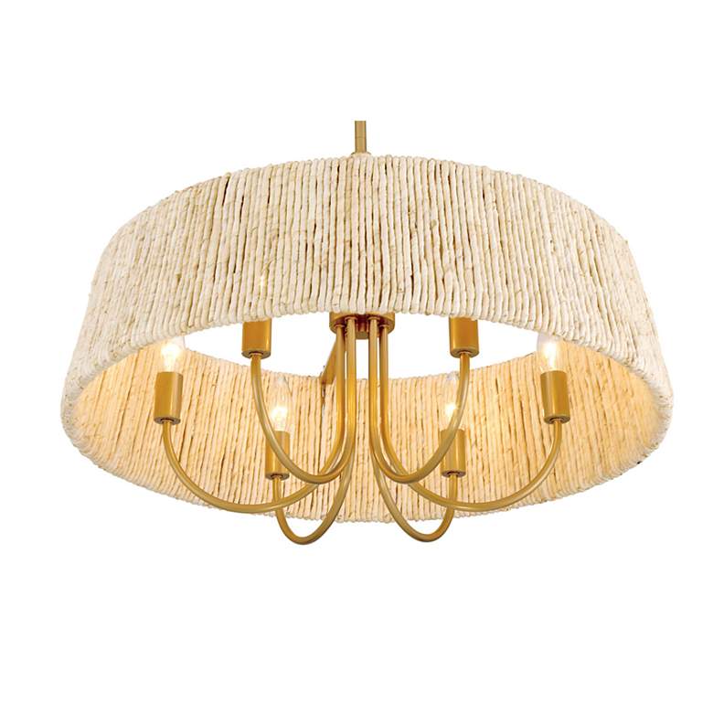 Image 4 Minka Lavery Hellia 6-Light 24-in Legacy Brass Indoor Pending Lighting more views