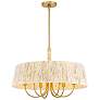 6_Minka Lavery Hellia 6-Light 24-in Legacy Brass Indoor Pending Lighting more views