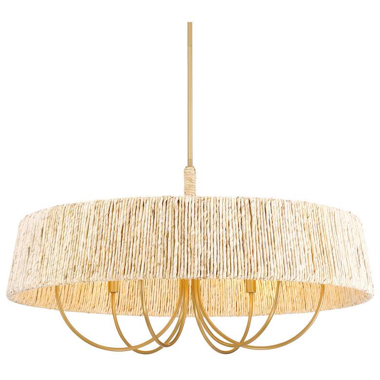 Image 1 Minka Lavery Hellia 6-Light 36-in Legacy Brass Indoor Pending Lighting