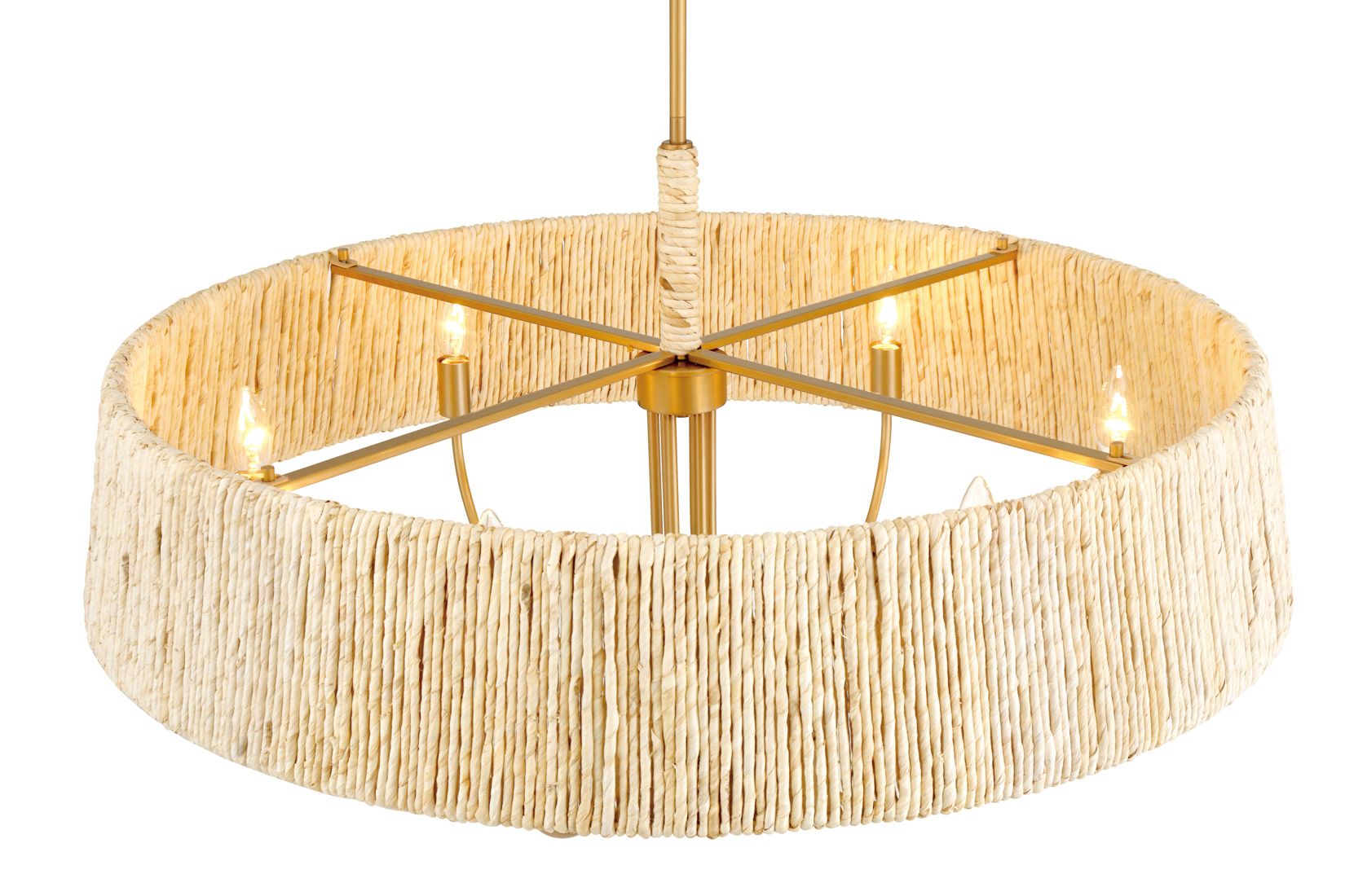 Minka Lavery Hellia 6-Light 36-in Legacy Brass Indoor Pending Lighting