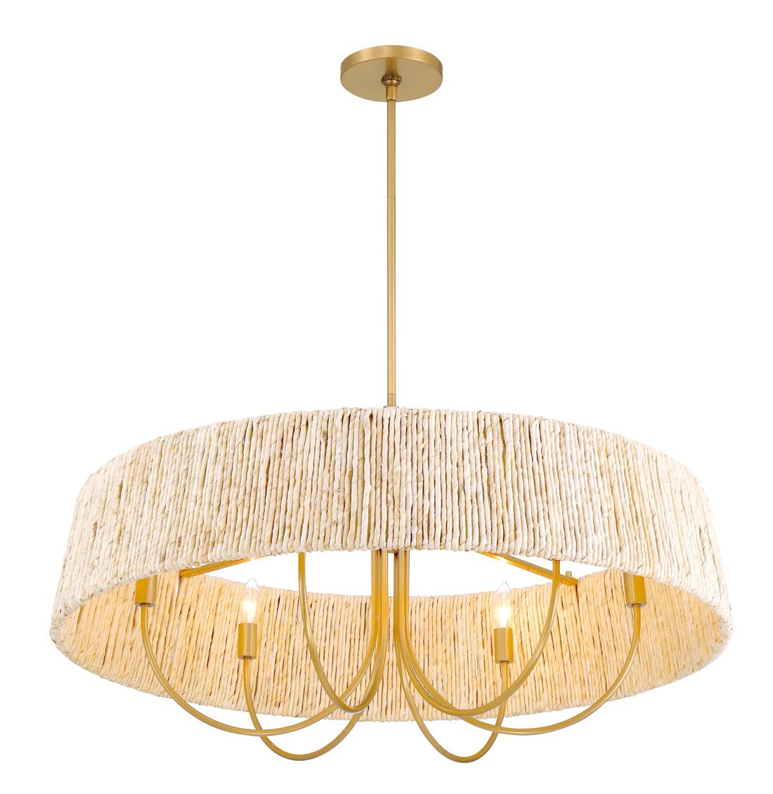 Minka Lavery Hellia 6-Light 36-in Legacy Brass Indoor Pending Lighting