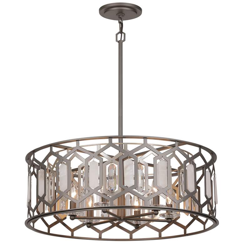 Image 3 Minka-Lavery Hexly 6-Light Bronze and Sultry Silver Pendant more views