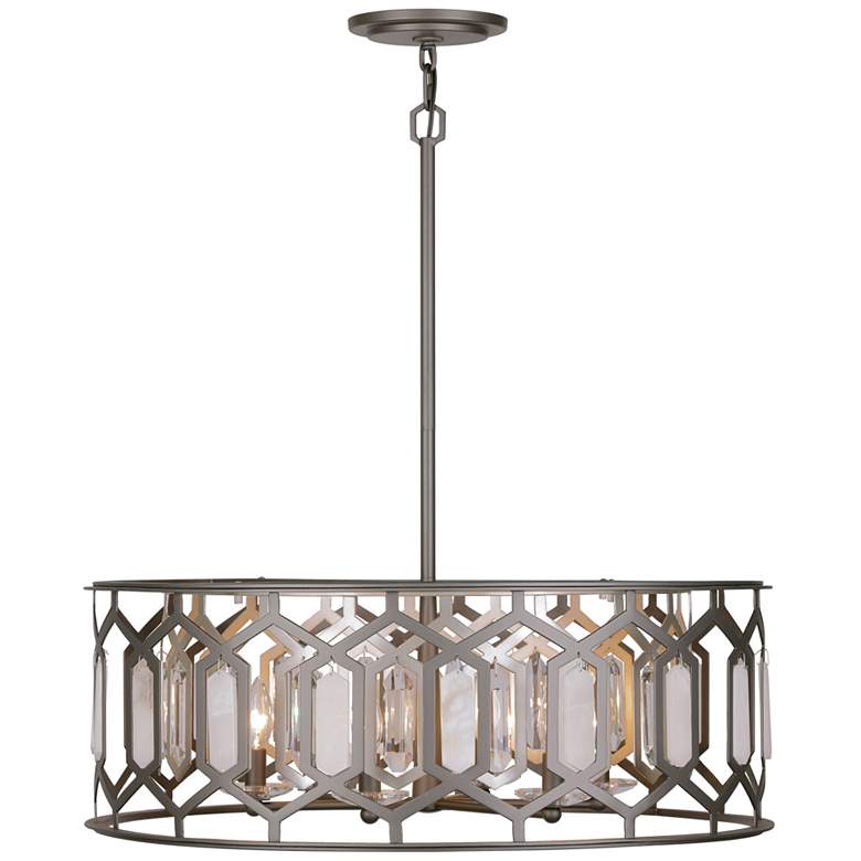 Image 4 Minka-Lavery Hexly 6-Light Bronze and Sultry Silver Pendant more views