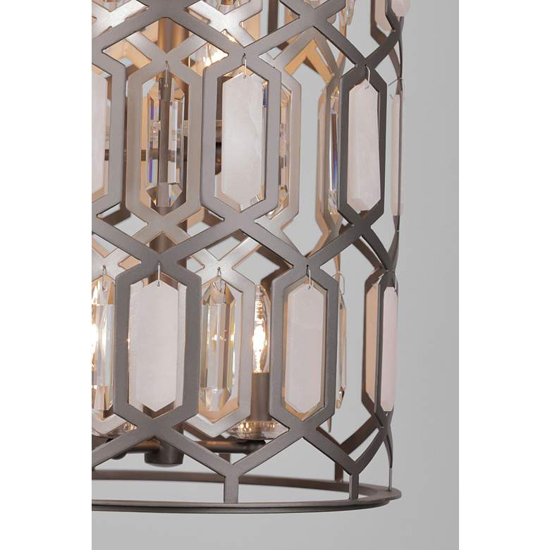 Image 5 Minka-Lavery Hexly 9-Light Bronze and Sultry Silver Foyer Pendant more views