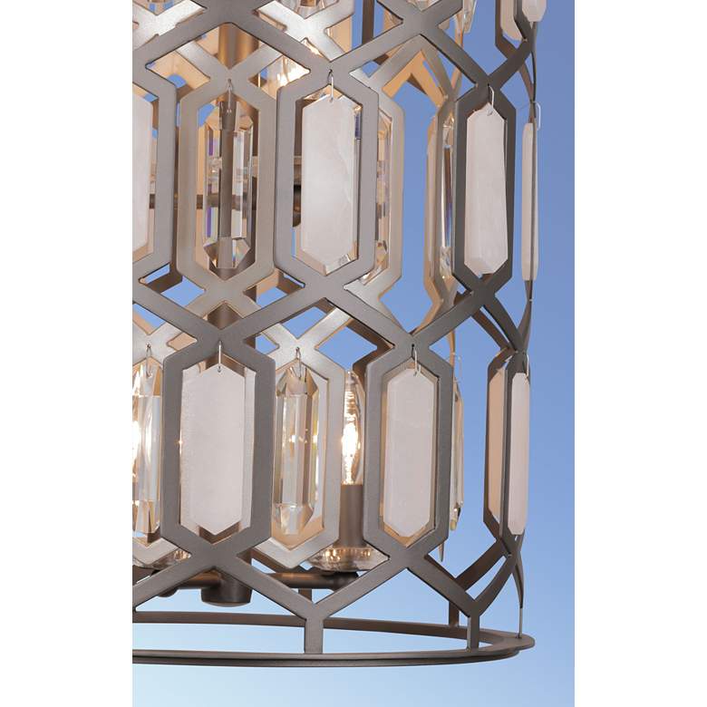 Image 7 Minka-Lavery Hexly 9-Light Bronze and Sultry Silver Foyer Pendant more views