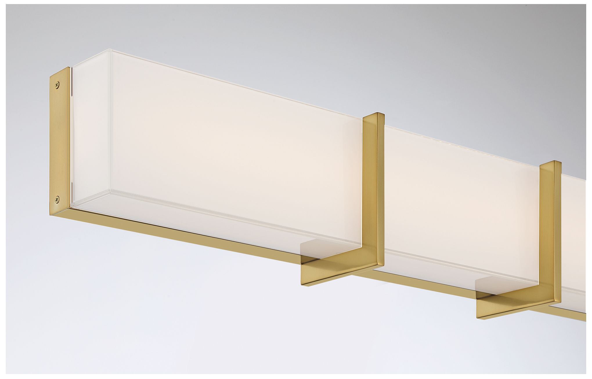 Image 7 Minka-Lavery High Rise LED 24.25-in Bath Bar - Brush Gold with White Glass more views