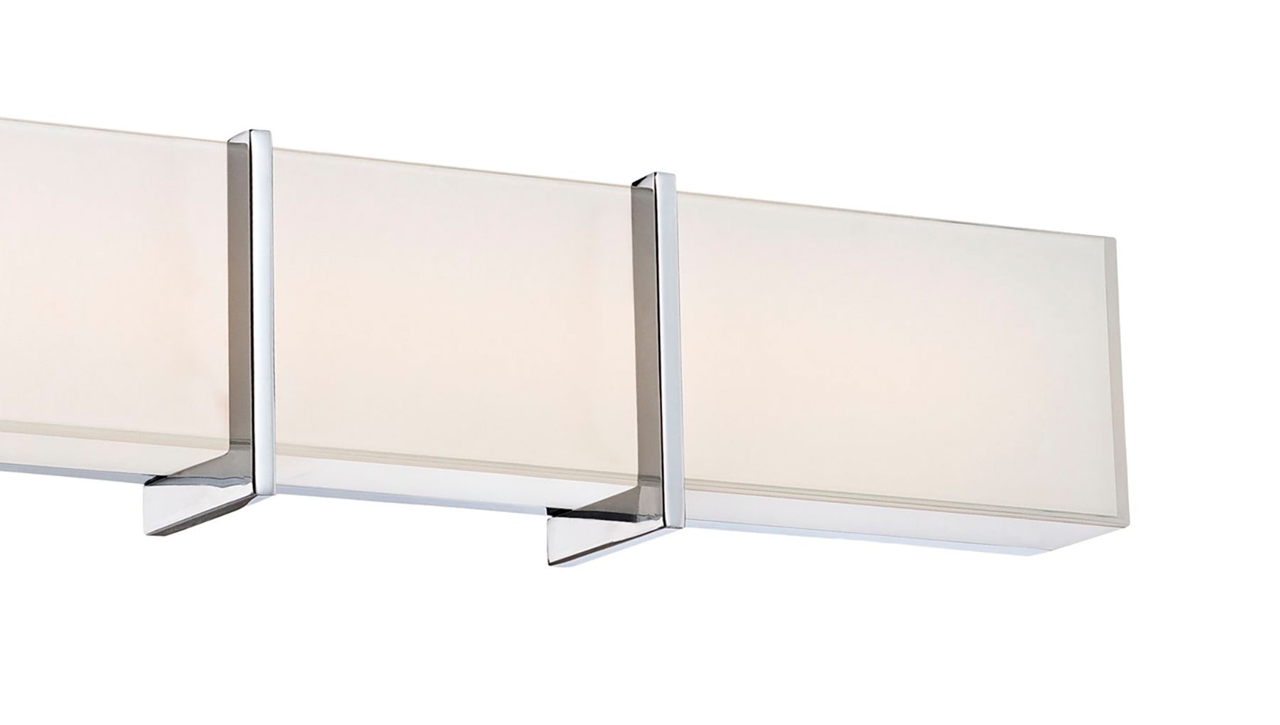 Image 4 Minka-Lavery High Rise LED 24.25-in Chrome Vanity Light with Glass Shade more views
